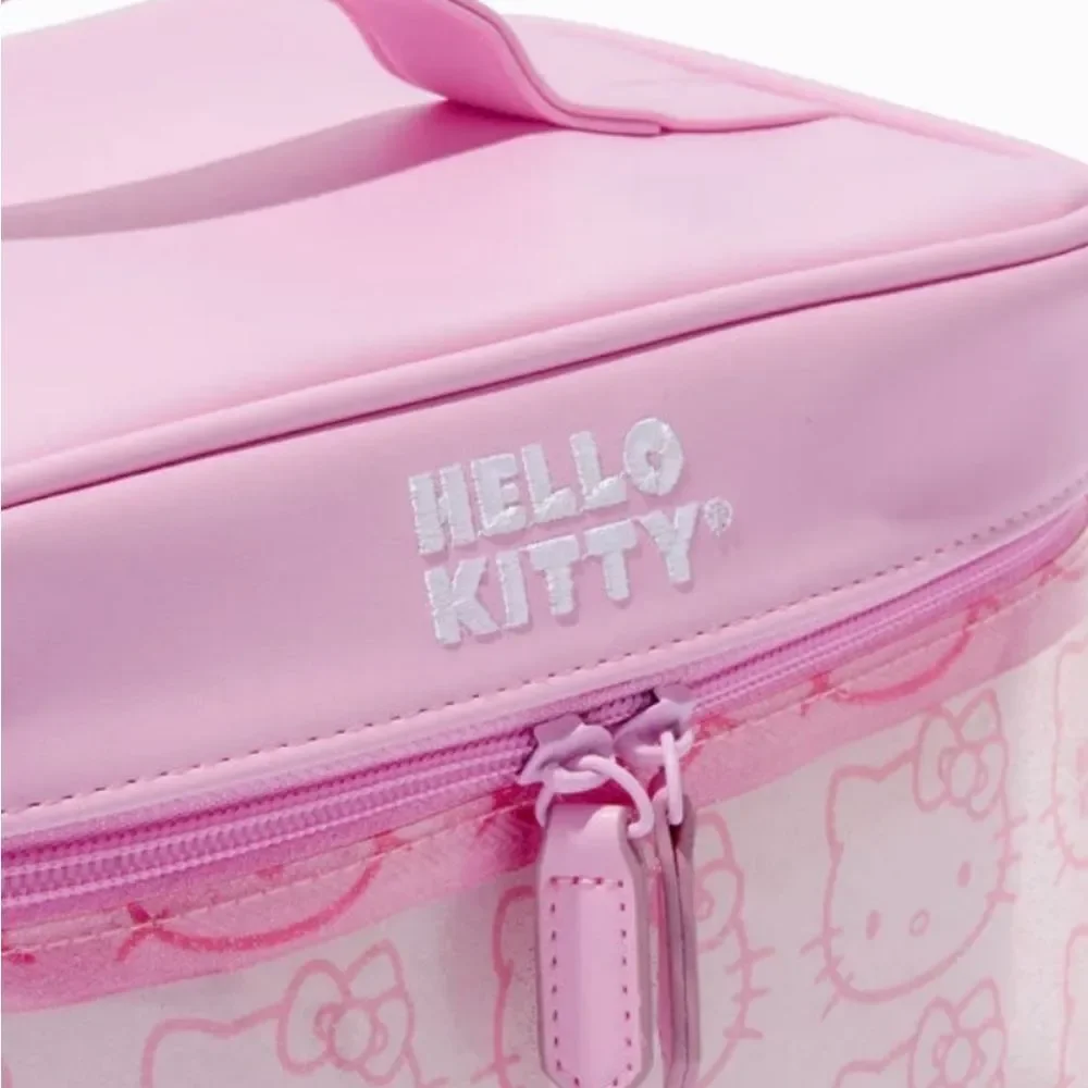 Hello‎ Kitty Logo Glitter Infused Cosmetic Bag